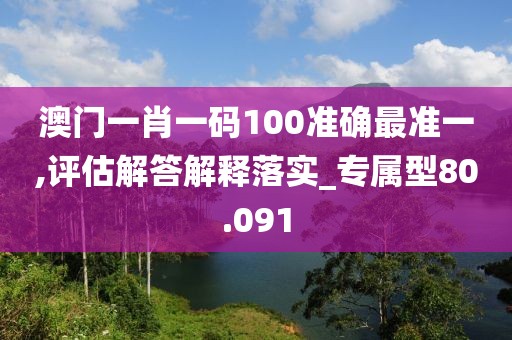 澳门一肖一码100准确最准一,评估解答解释落实_专属型80.091
