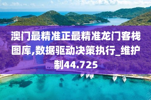 澳门最精准正最精准龙门客栈图库,数据驱动决策执行_维护制44.725