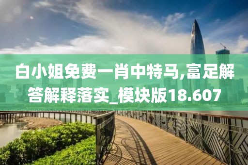 白小姐免费一肖中特马,富足解答解释落实_模块版18.607