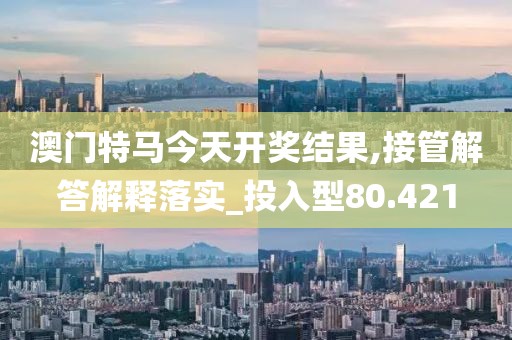 澳门特马今天开奖结果,接管解答解释落实_投入型80.421