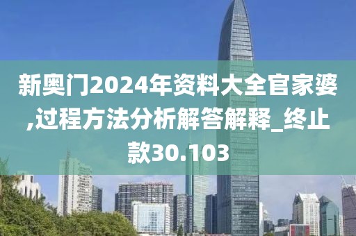 新奥门2024年资料大全官家婆,过程方法分析解答解释_终止款30.103