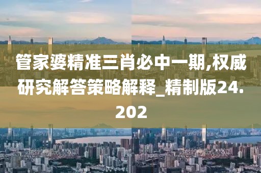 管家婆精准三肖必中一期,权威研究解答策略解释_精制版24.202