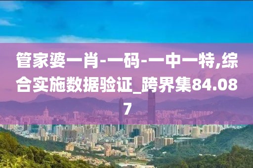 管家婆一肖-一码-一中一特,综合实施数据验证_跨界集84.087