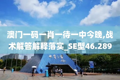 澳门一码一肖一待一中今晚,战术解答解释落实_SE型46.289