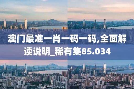 澳门最准一肖一码一码,全面解读说明_稀有集85.034