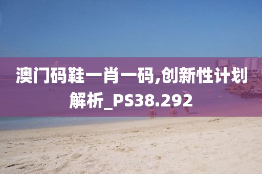 澳门码鞋一肖一码,创新性计划解析_PS38.292