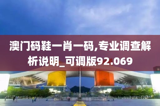 澳门码鞋一肖一码,专业调查解析说明_可调版92.069