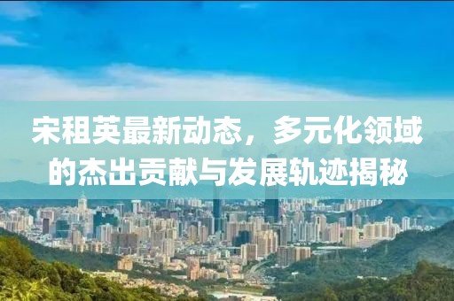 宋租英最新动态，多元化领域的杰出贡献与发展轨迹揭秘
