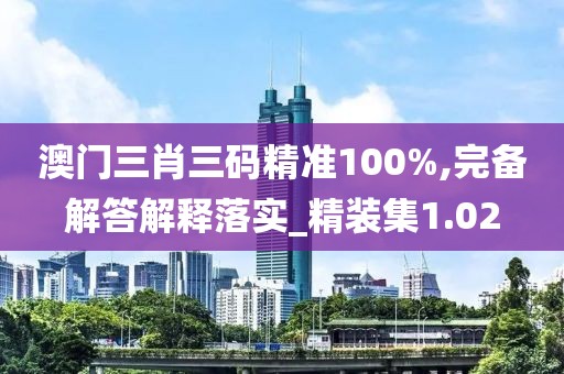 澳门三肖三码精准100%,完备解答解释落实_精装集1.02