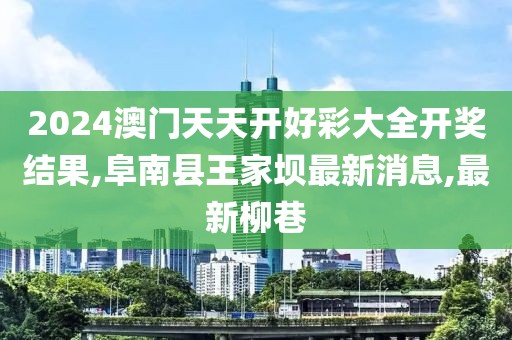 2024澳门天天开好彩大全开奖结果,阜南县王家坝最新消息,最新柳巷