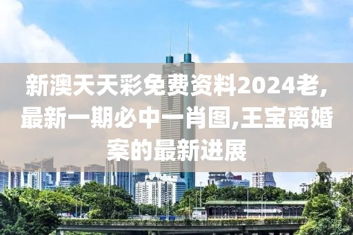 新澳天天彩免费资料2024老,最新一期必中一肖图,王宝离婚案的最新进展