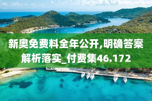新奥免费料全年公开,明确答案解析落实_付费集46.172