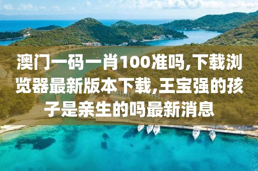 澳门一码一肖100准吗,下载浏览器最新版本下载,王宝强的孩子是亲生的吗最新消息