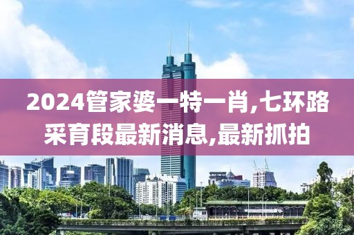 2024管家婆一特一肖,七环路采育段最新消息,最新抓拍