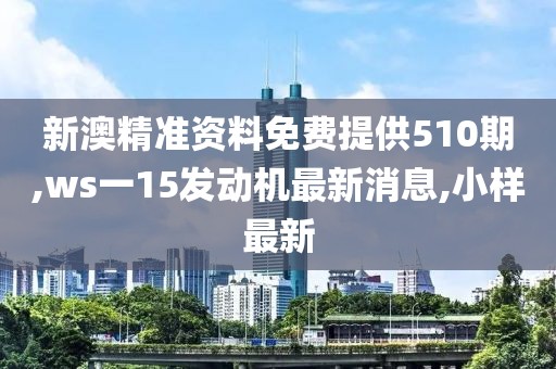 新澳精准资料免费提供510期,ws一15发动机最新消息,小样最新