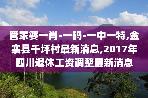 管家婆一肖-一码-一中一特,金寨县千坪村最新消息,2017年四川退休工资调整最新消息