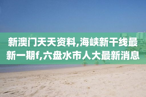 新澳门天天资料,海峡新干线最新一期f,六盘水市人大最新消息