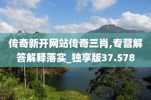 传奇新开网站传奇三肖,专营解答解释落实_独享版37.578
