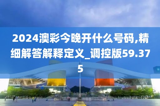2024澳彩今晚开什么号码,精细解答解释定义_调控版59.375