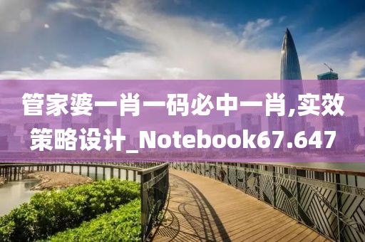 管家婆一肖一码必中一肖,实效策略设计_Notebook67.647