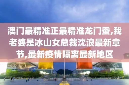 澳门最精准正最精准龙门蚕,我老婆是冰山女总裁沈浪最新章节,最新疫情隔离最新地区