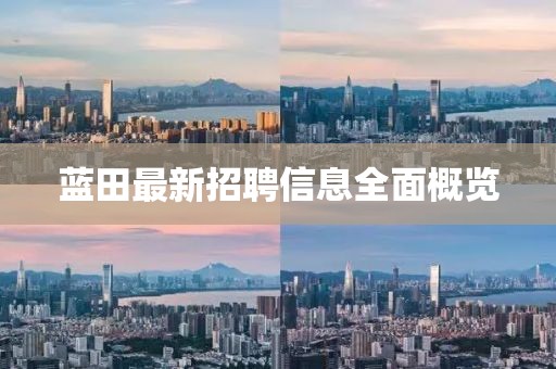 蓝田最新招聘信息全面概览