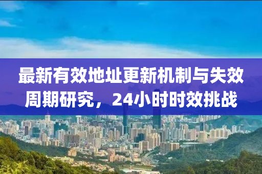 最新有效地址更新机制与失效周期研究，24小时时效挑战