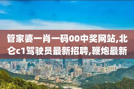 管家婆一肖一码00中奖网站,北仑c1驾驶员最新招聘,鞭炮最新