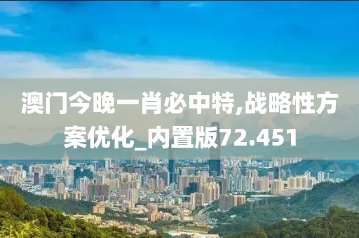 澳门今晚一肖必中特,战略性方案优化_内置版72.451
