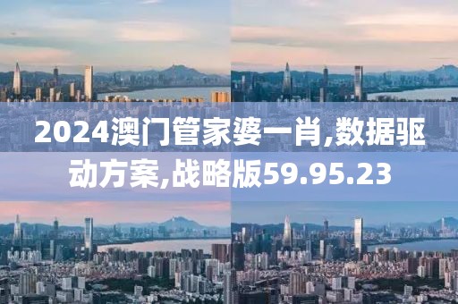 2024澳门管家婆一肖,数据驱动方案,战略版59.95.23