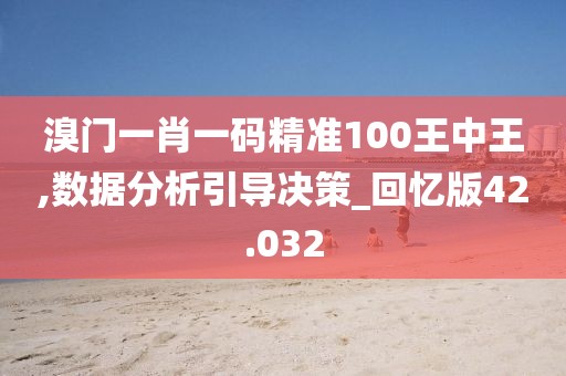 溴门一肖一码精准100王中王,数据分析引导决策_回忆版42.032