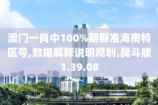 澳门一肖中100%期期准海南特区号,数据解释说明规划,战斗版1.39.08