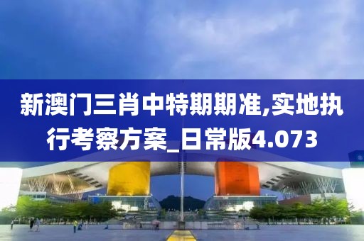 新澳门三肖中特期期准,实地执行考察方案_日常版4.073