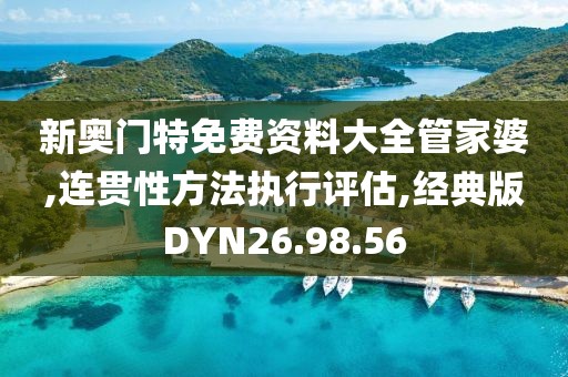 新奥门特免费资料大全管家婆,连贯性方法执行评估,经典版DYN26.98.56