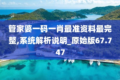 管家婆一码一肖最准资料最完整,系统解析说明_原始版67.747