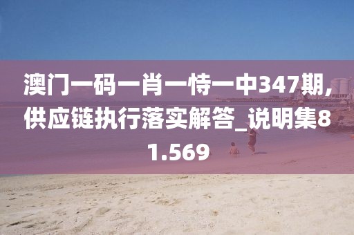 澳门一码一肖一恃一中347期,供应链执行落实解答_说明集81.569