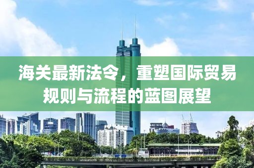 海关最新法令，重塑国际贸易规则与流程的蓝图展望