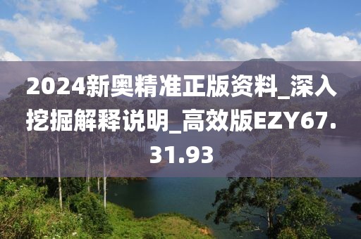 2024新奥精准正版资料_深入挖掘解释说明_高效版EZY67.31.93