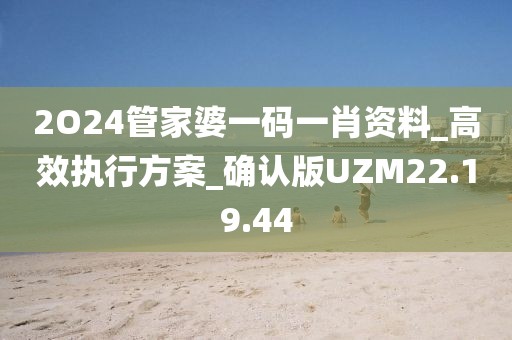 2O24管家婆一码一肖资料_高效执行方案_确认版UZM22.19.44