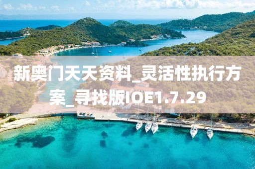 新奥门天天资料_灵活性执行方案_寻找版IOE1.7.29