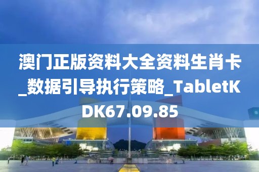 澳门正版资料大全资料生肖卡_数据引导执行策略_TabletKDK67.09.85