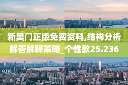 新奥门正版免费资料,结构分析解答解释策略_个性款25.236