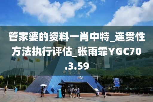 管家婆的资料一肖中特_连贯性方法执行评估_张雨霏YGC70.3.59