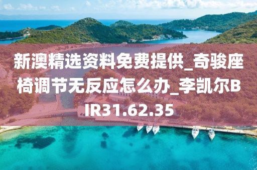 新澳精选资料免费提供_奇骏座椅调节无反应怎么办_李凯尔BIR31.62.35