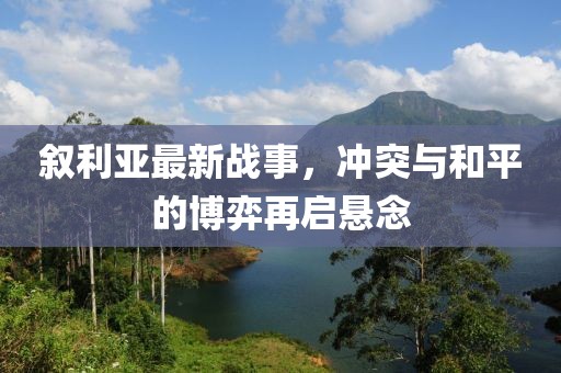 叙利亚最新战事，冲突与和平的博弈再启悬念