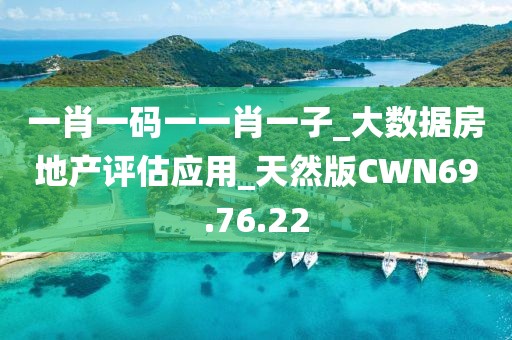 一肖一码一一肖一子_大数据房地产评估应用_天然版CWN69.76.22