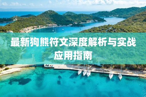 最新狗熊符文深度解析与实战应用指南
