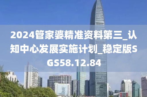 2024管家婆精准资料第三_认知中心发展实施计划_稳定版SGS58.12.84