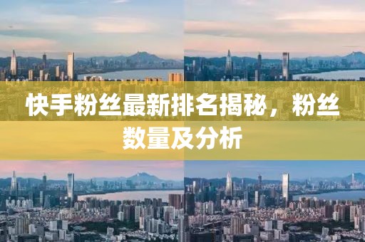 快手粉丝最新排名揭秘，粉丝数量及分析