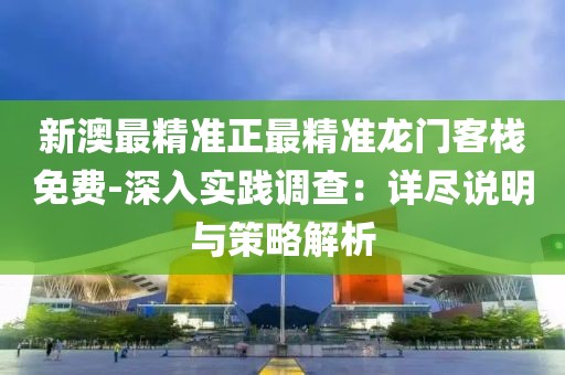 新澳最精准正最精准龙门客栈免费-深入实践调查：详尽说明与策略解析